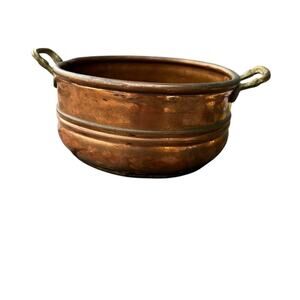 Copper pot with handles made in Turkey